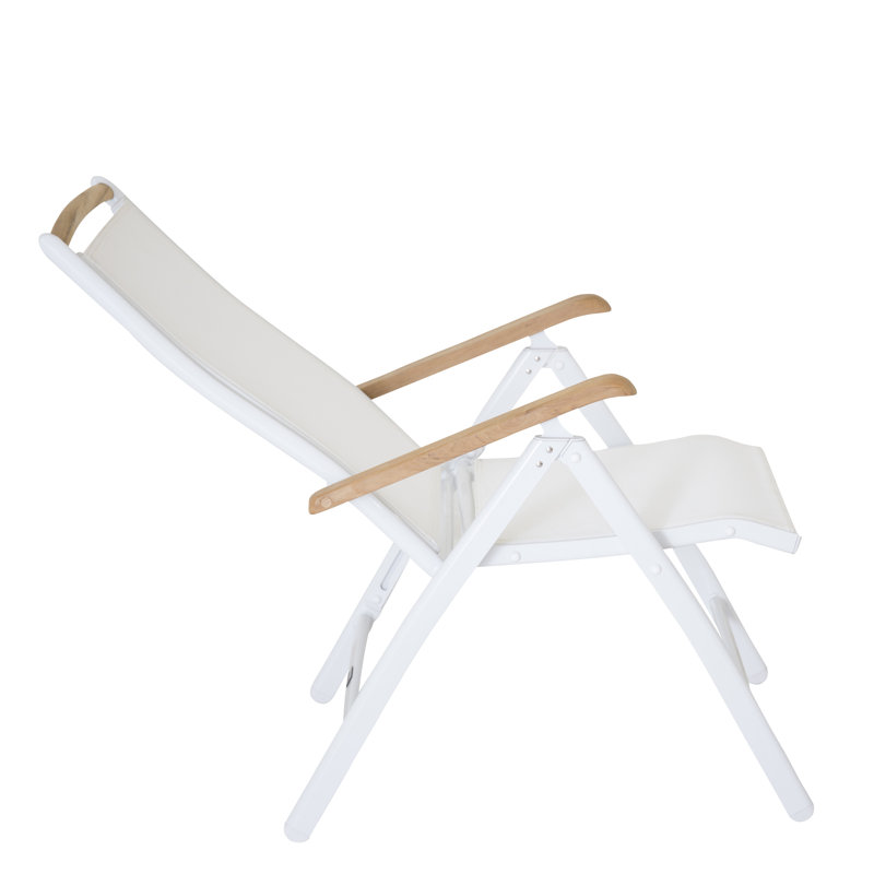 Navya Patio Dining Armchair, White