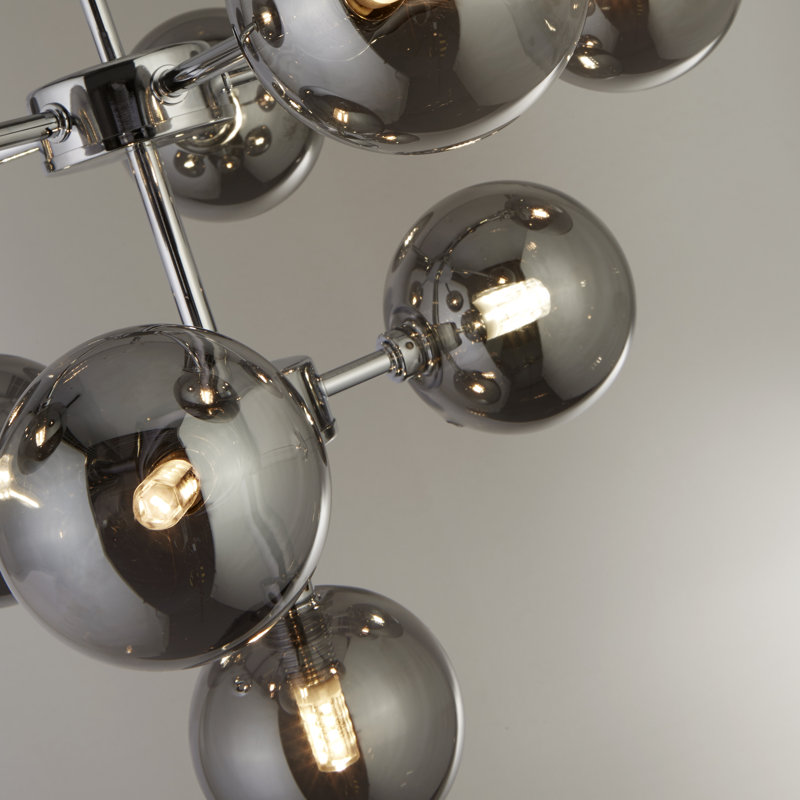 37cm H Metal Novelty Pendant Shade ( Uno ) in Grey