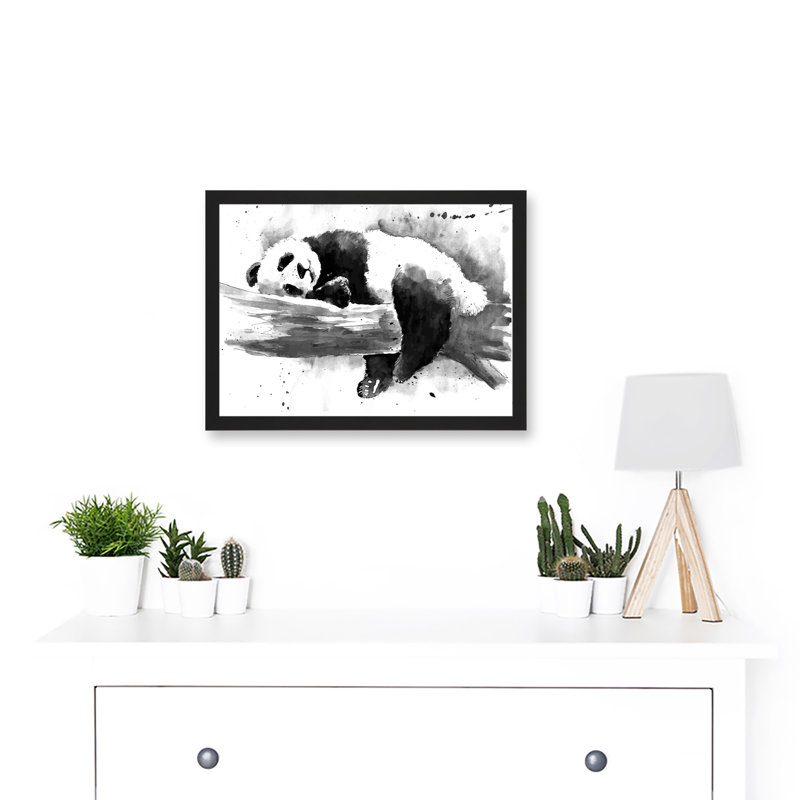 Panda Sleeping - Single Picture Frame Painting