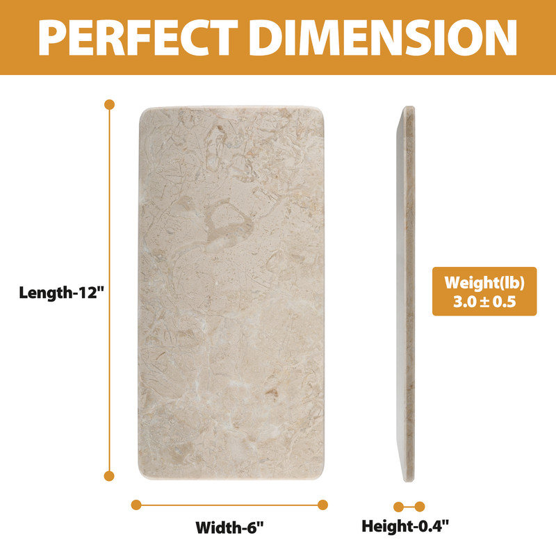 Rectangle Natural Marble Tray,Crema Beige
