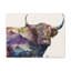 Bison debout dans un champ de fleurs, art sur toile Buffalo