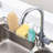 Stainless Steel Faucet Holder With Loofah