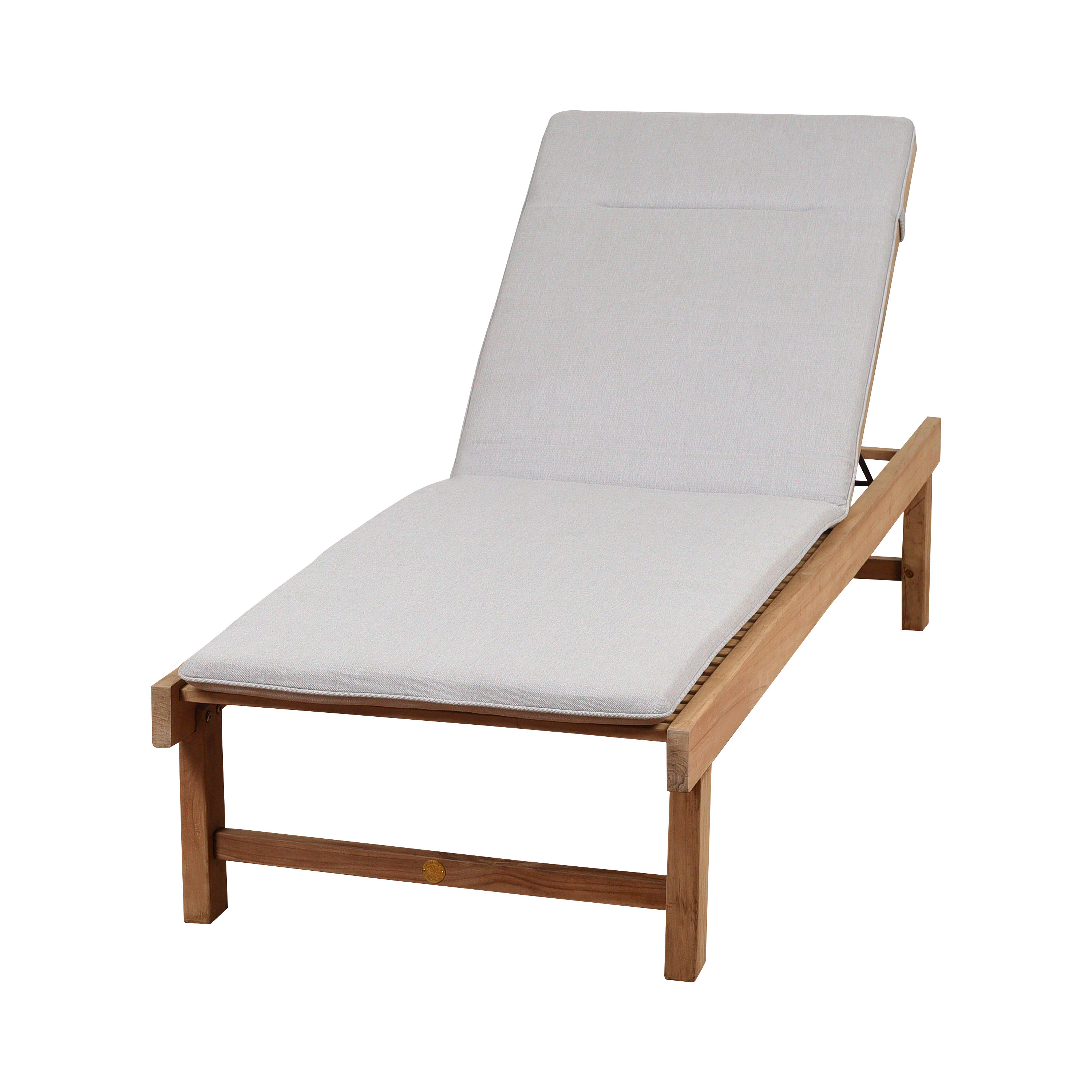 Wade Logan® Arnoult 74'' Long Reclining Teak Single Chaise with