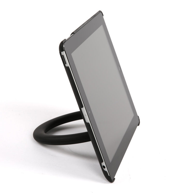 Support de tablette de bureau universel M&T Affiche - support rigide noir pour tablettes de 9,7 pouces, iPad, lecteurs électroniques, tablettes à dessin - support en plastique réglable, conception antidérapante pour portrait et paysage