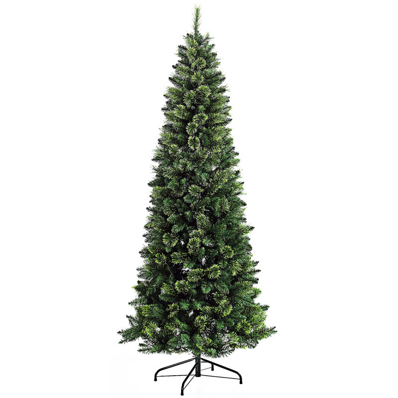 Moitié d'arbre de Noël artificiel, 7.4'