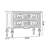 Green Solid Birch Wood Hand-Painted Rectangular Console Chest