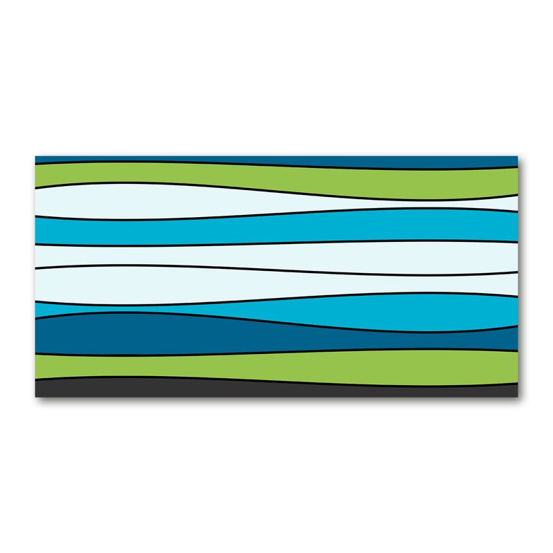 50cm W x 100cm L Glass Peel and Stick Panel