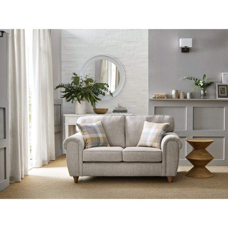 Vivo 2 Seater Round Arm Sofa, Beige