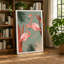 Flamingo Garden Tropical - Wrapped Canvas-1192495286-1192495277