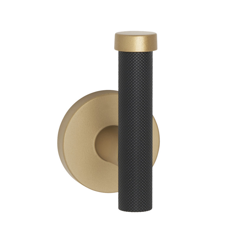 Vita Bella Bath Wall Hook, Champagne/Matte Black