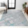 Reider Modern Abstract Gray/Turquoise Rug