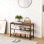 Metal, Manufactured Wood Storage Bench