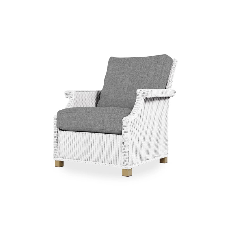Hamptons Outdoor Lounge Chair, Cottage Pepper, White