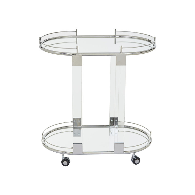 Emile Bar Cart, Silver