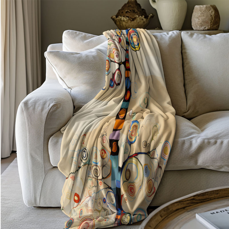Festive Tree - 1 Piece Premium Blanket, Twin