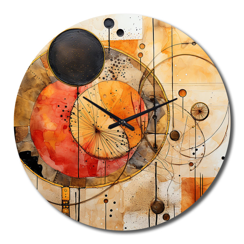 Horloge murale Golden Hue Horizons, Grand