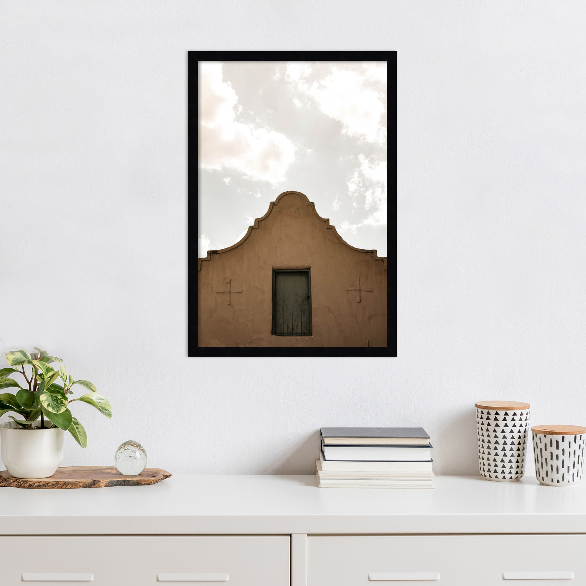 Settlers Shelter by Shot by Clint Wood Framed Wall Art Print, Black, 25" H x 17" W