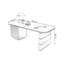 Bureau rectangulaire en bois massif noir-1217774298-1217774297