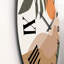 Abstrait lune rouge dans les montagnes aux tons de terre I - horloge murale moderne-60328144