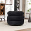 Fauteuil demi-tonneau rembourré et pivotant-1711897625