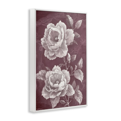 Chambermaid Blooms sur toile giclée encadrée, design par Annabelle Hall