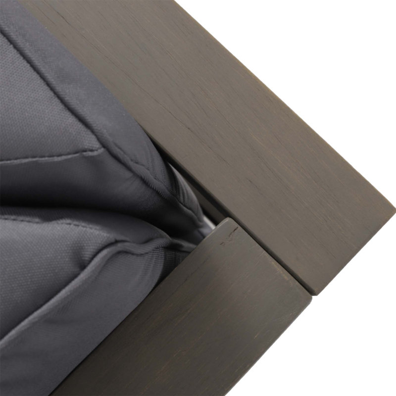 BRAVA X-BACK CORNER BENCH-L WITH COFFEE TABLE, Durable Acacia Wood And Water-Resistant Cushions For Outdoor Comfort