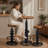 Jermeshia 2 - Person Pine Pedestal Dining Set-1888808957-1888808954