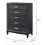 Festus 5 Drawer 35" W Chest-1925644331