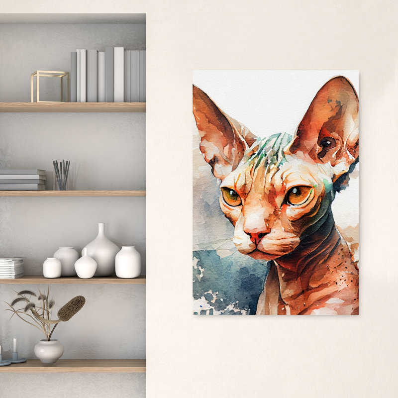 Reproduction d'art mural aquarelle, H 48 po x l 32 po