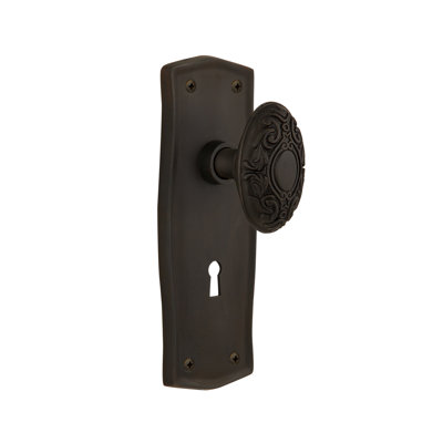 Prairie Plate with Decorative Keyhole and Victorian Door Knob