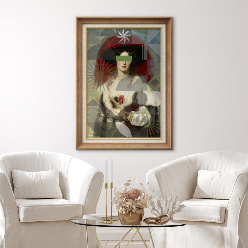 «Portrait Victorian Elegant Women» sur toile, H 36 po x l 26 po, Cadre naturel de qualité supérieure