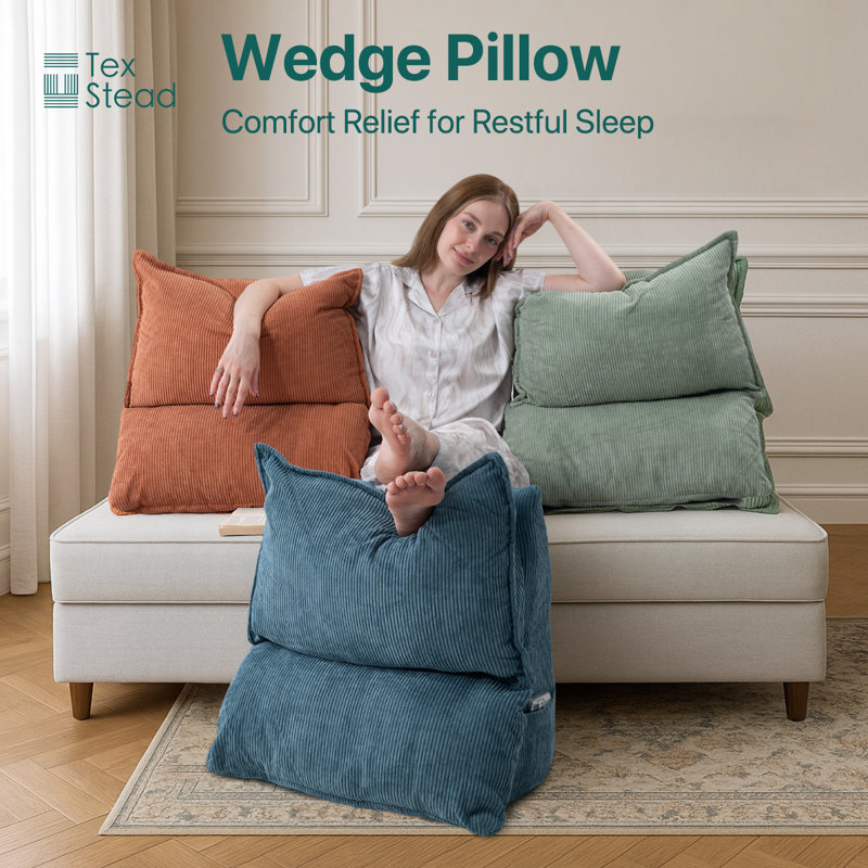 Coussin Wedge, Vert