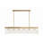 Sharee 6 Light Black Forged Linear Chandelier-70760610