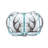 Arthur Court Designs Antler Glass Divided Serving Dish