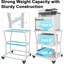 29.5"H X 23.6"W 3-Tier Large Printer Stand,Heavy-Duty Printer Table Cart-122740109