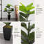 Plante artificielle en pot fabriquée à la main, d'une hauteur d'environ 35 pouces, parfaite pour divers environnements intérieurs