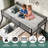 Black Twin XL Over Queen Bunk Bed-934174170-933611412