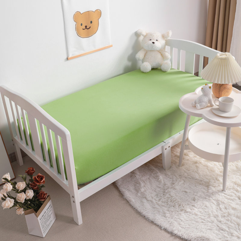 Microfiber Fitted Sheet, Green