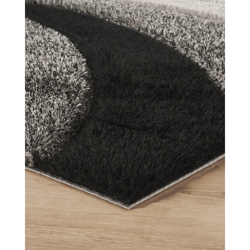 Runner Boise Geometric Shag Area Rug, Rectangle 80 x 150cm