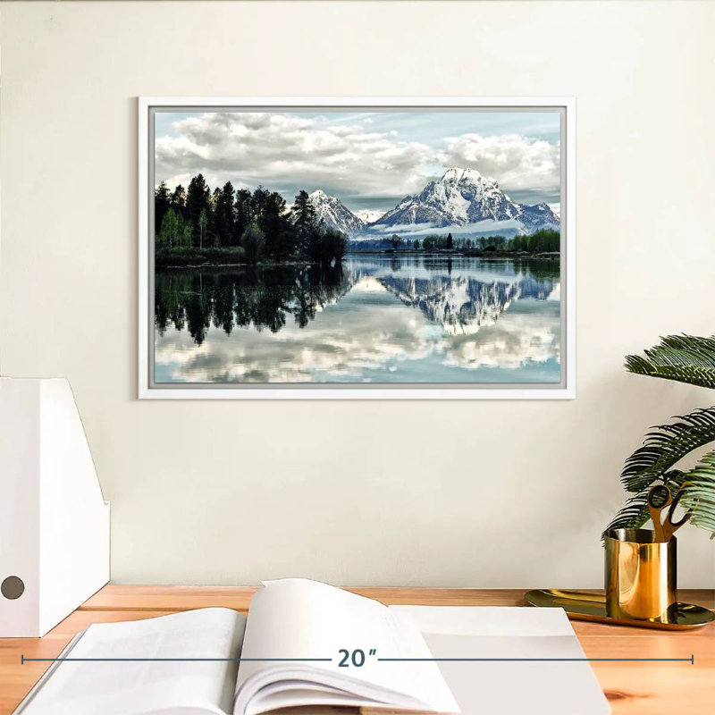 Jackson Hole, Cadre flottant blanc, 13 po x 9 po