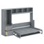 Lit escamotable Murphy avec placard et tiroirs-409636287