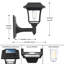 Athul Satin Black Solar Powered Outdoor Wall Lantern