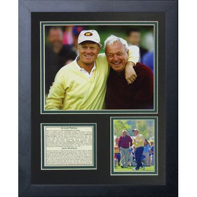 Souvenirs encadrée jack nicklaus et arnold palmer