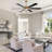65 Inch Gorgeous Crystal Ceiling Fan With Lights And Remote, Modern 6 Speeds DC Motor Reversible Ceiling Fan For Bedroom-105767743