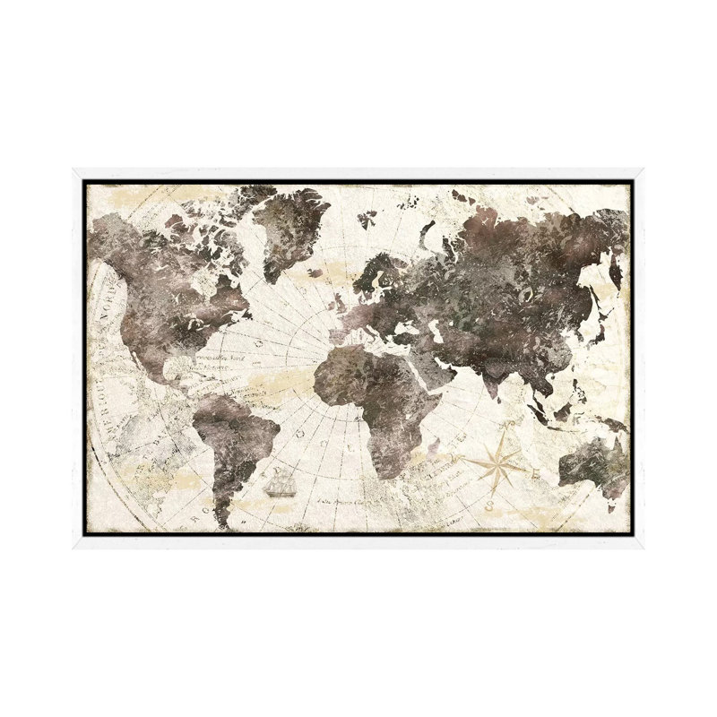 Terra Nova - Print on Canvas, White Framed, 66.04 cm H x 45.72 cm W