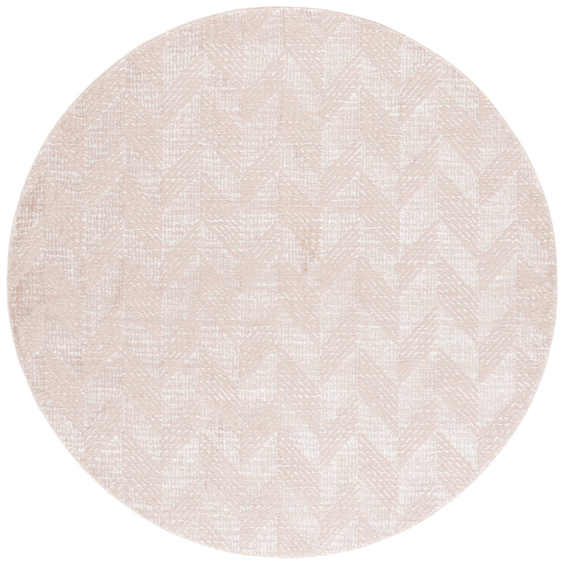 Revive Performance Chevron Rug, Round 6'7"