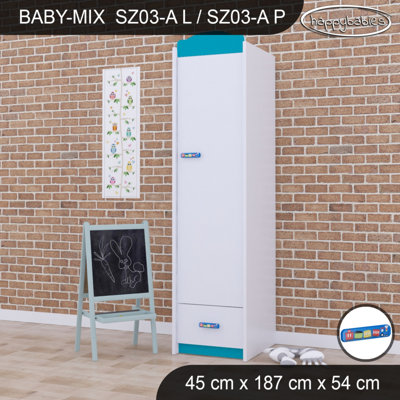 Baby Mix Train 1 Door Wardrobe