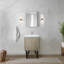 Meuble-lavabo de salle de bain 24 po X P 20 po D, comptoir en quartz, ensemble de robinet en métal Miroir-1266345154