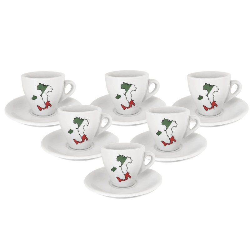 Porcelain Espresso Cup and Saucer