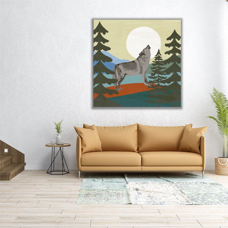 «Trailside Animals VI», reproduction d'art sur toile, H 12 po x l 12 po